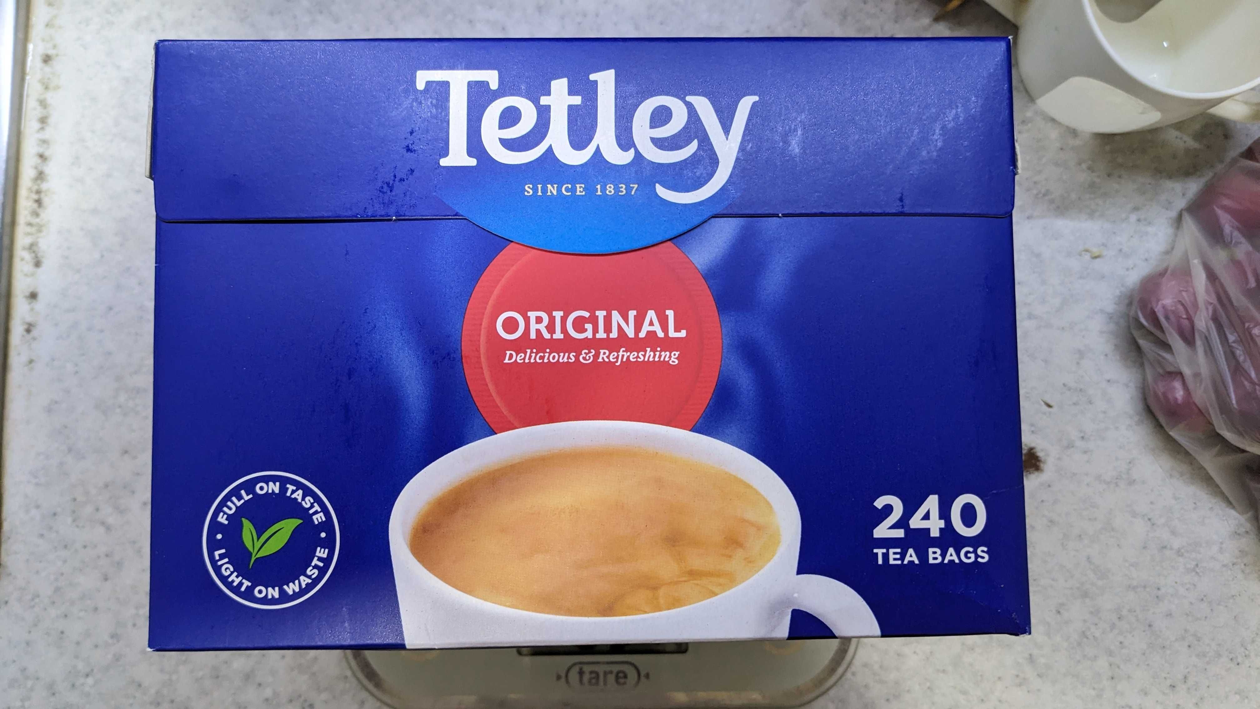 Чай черний Tetley Original 240 пакетов и 750 грамм