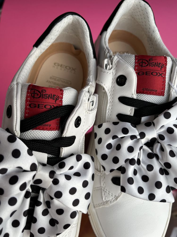 білі кеди для дівчинки 35(23см)Geox Disney J04BDB,кроссовки,кросівки