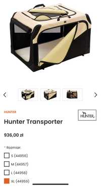 Transporter klatka XL Hunter