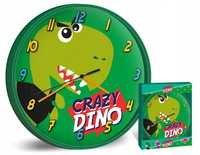 Zegar Wiszacy Ścienny Dino Dinozaury Dinozaur Ziel