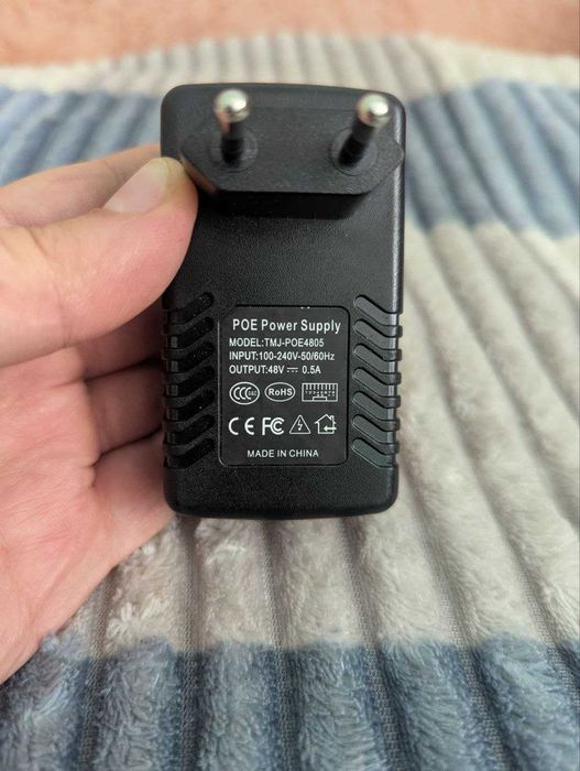 PoE інжектор (блок живлення) 48V 0.5A — для IP-камер