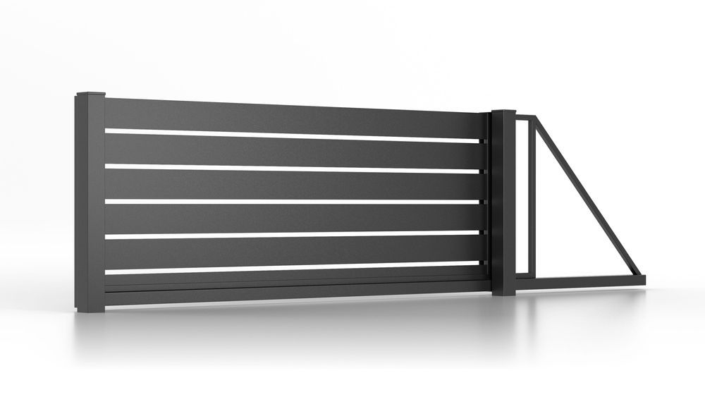 Przęsło aluminiowe segment ogrodzenie panel palisada LINEA  2 x 1,5 m