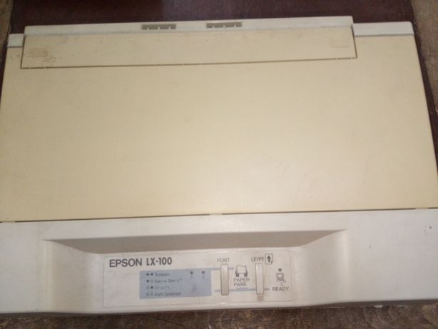 Принтер Epson LX-100 c некоторыми признаками жизни.