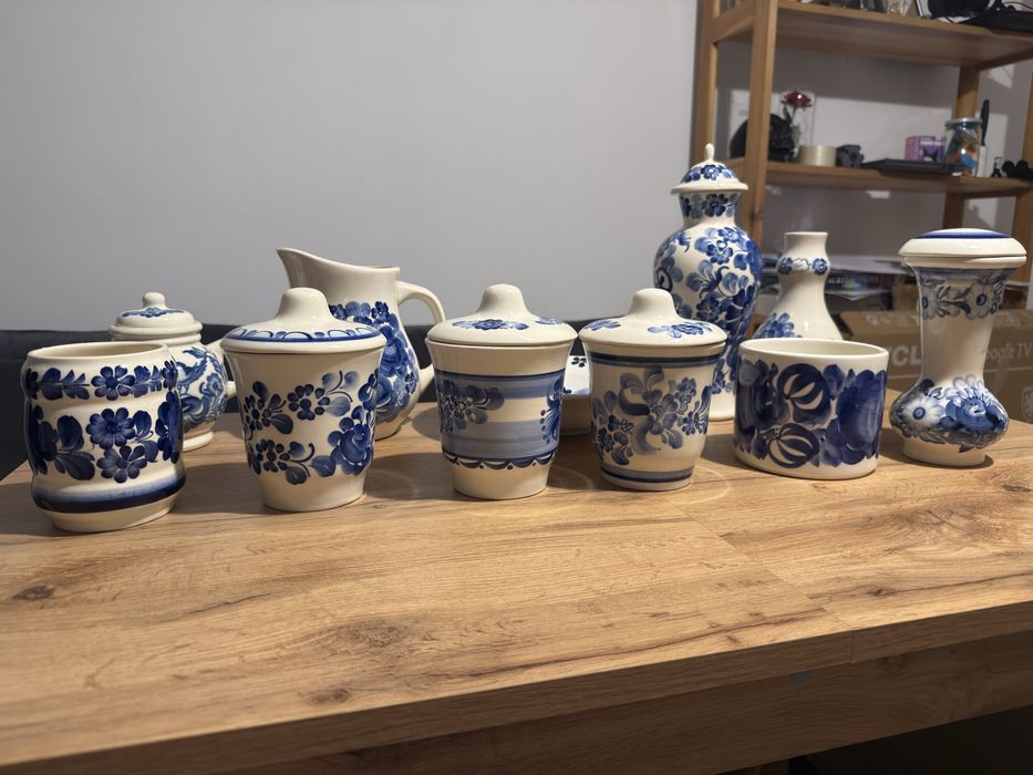 Ceramika PRL własnoręcznie malowana