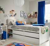 Ikea slakt łóżko idealny stan młodzieżowe z szufladami Mam takie dwa