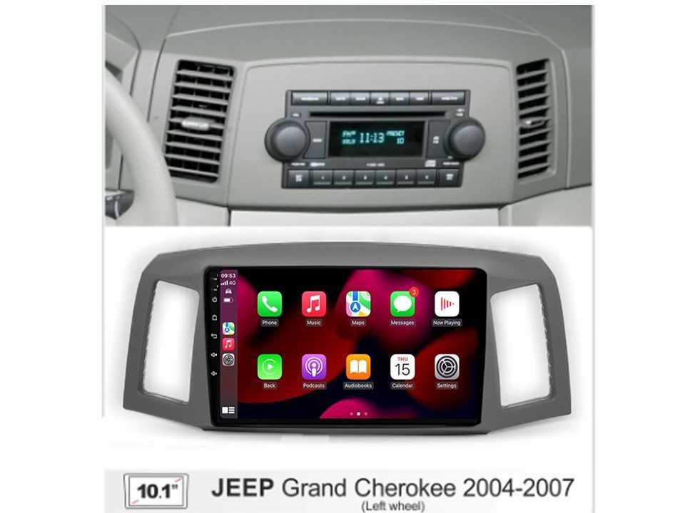 Radio samochodowe Android Jeep Grand Cherokee (10.1") 2004.-2007