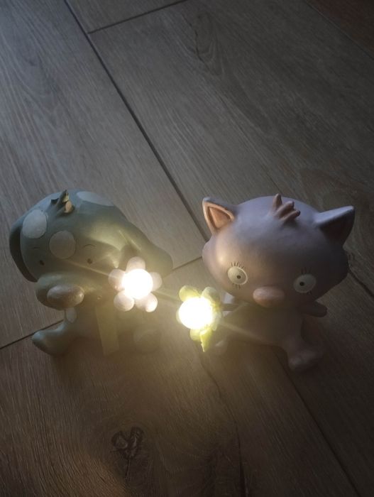 Figurki lampki dla dzieci zestaw