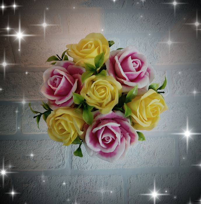 Flowerbox mydlane kwiaty