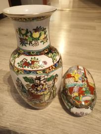 Orientalny komplet porcelanowy