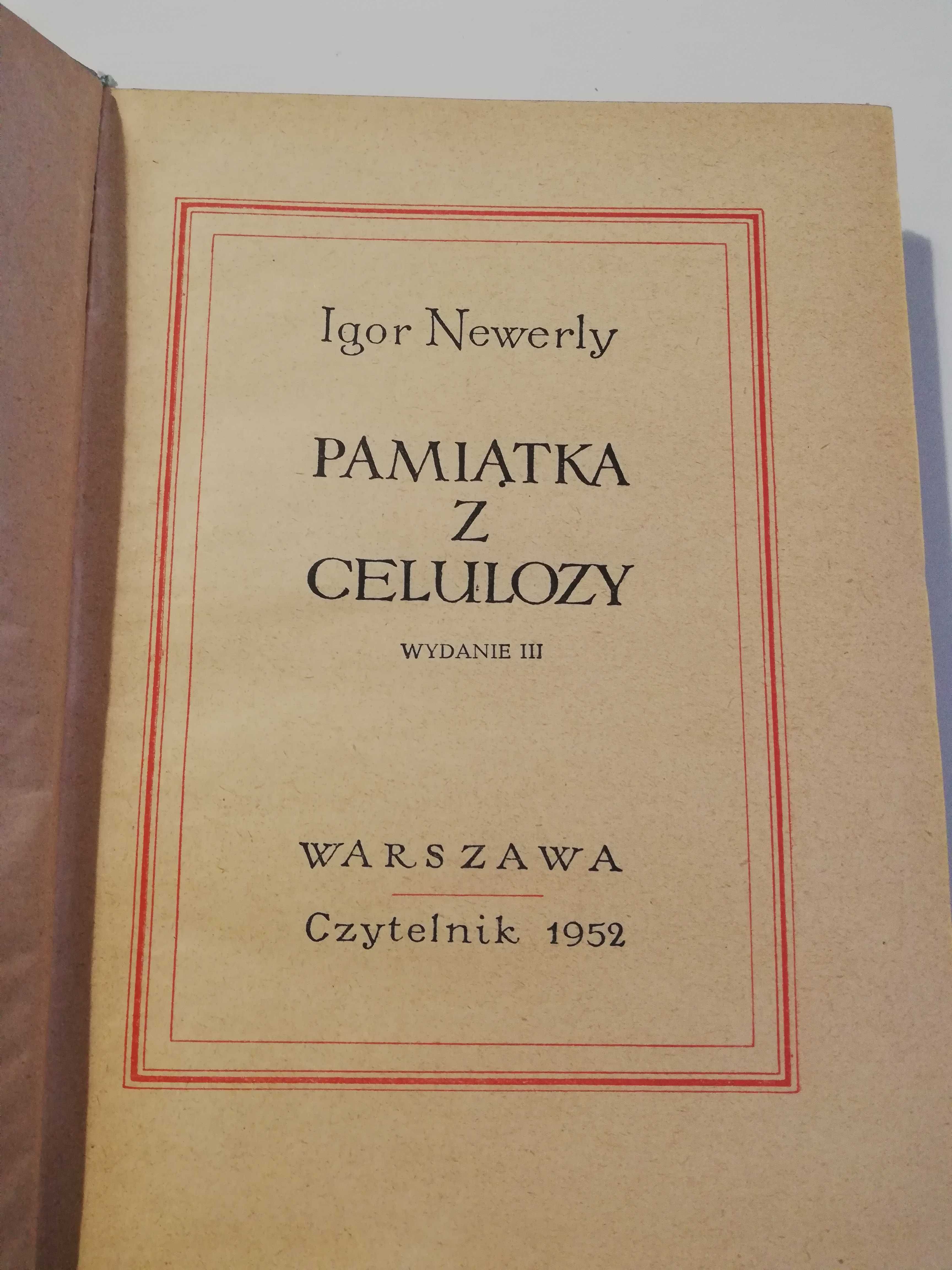 Pamiątka z celulozy - Igor Newerly