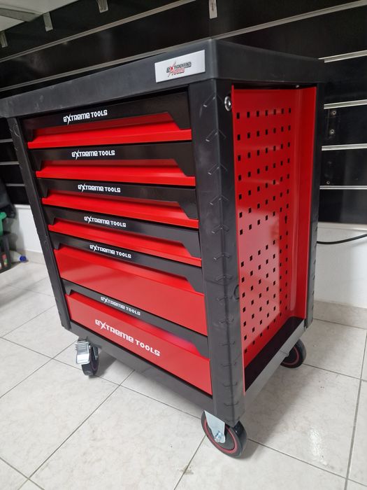 Carrinho de ferramenta de 6 gavetas 4 completas novo