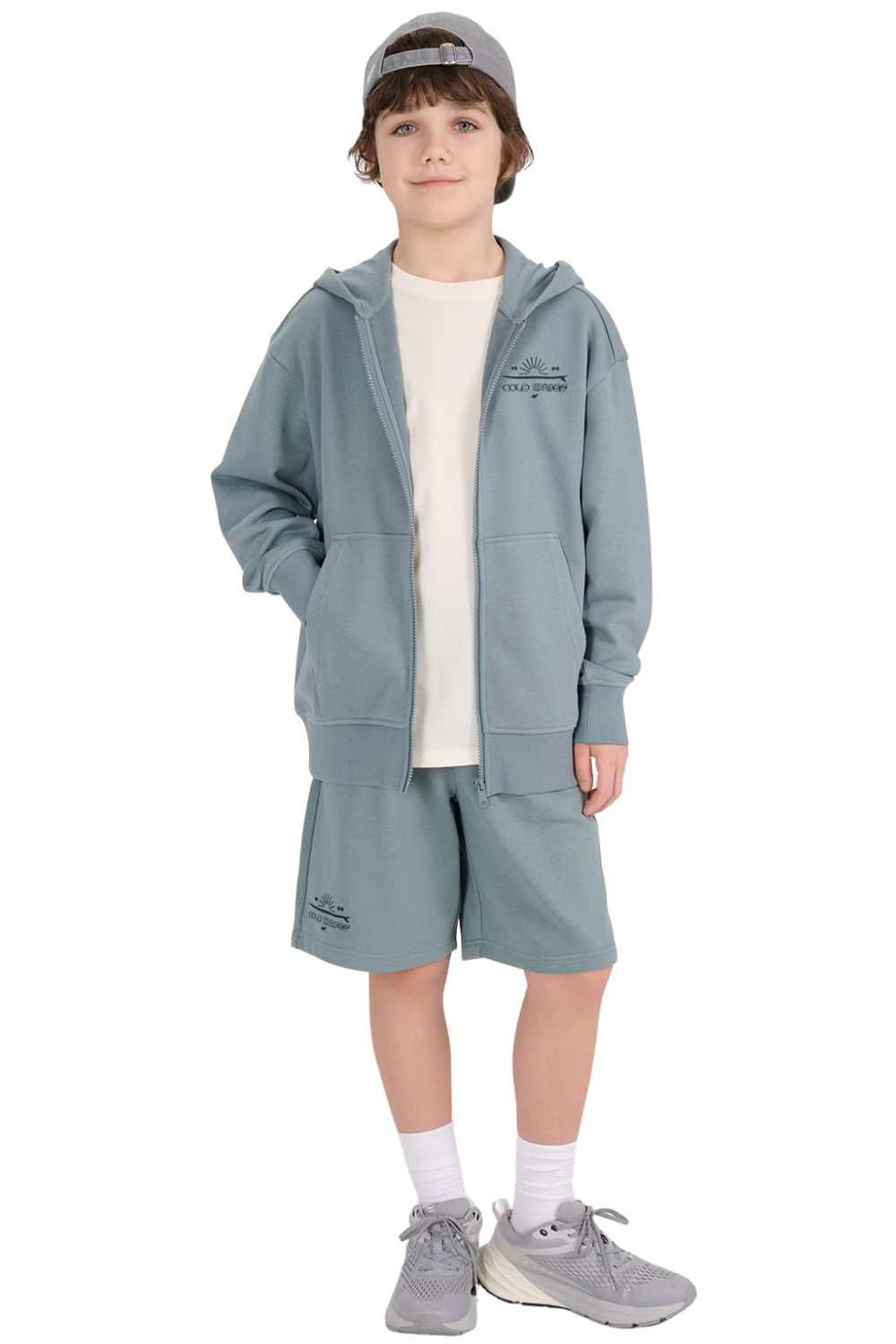 Bluza dresowa sportowa rozpinana kaptur chłopięca 4F: różne rozmiary