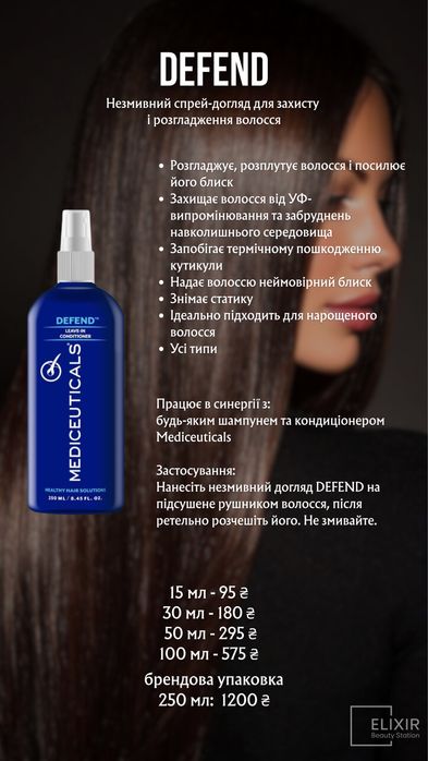 Mediceuticals сироватки, пілінги і кондиціонери.Розпив від 15 мл