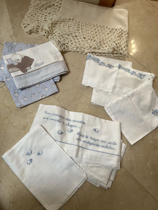 Lençois para berço pequeno ou alcofa