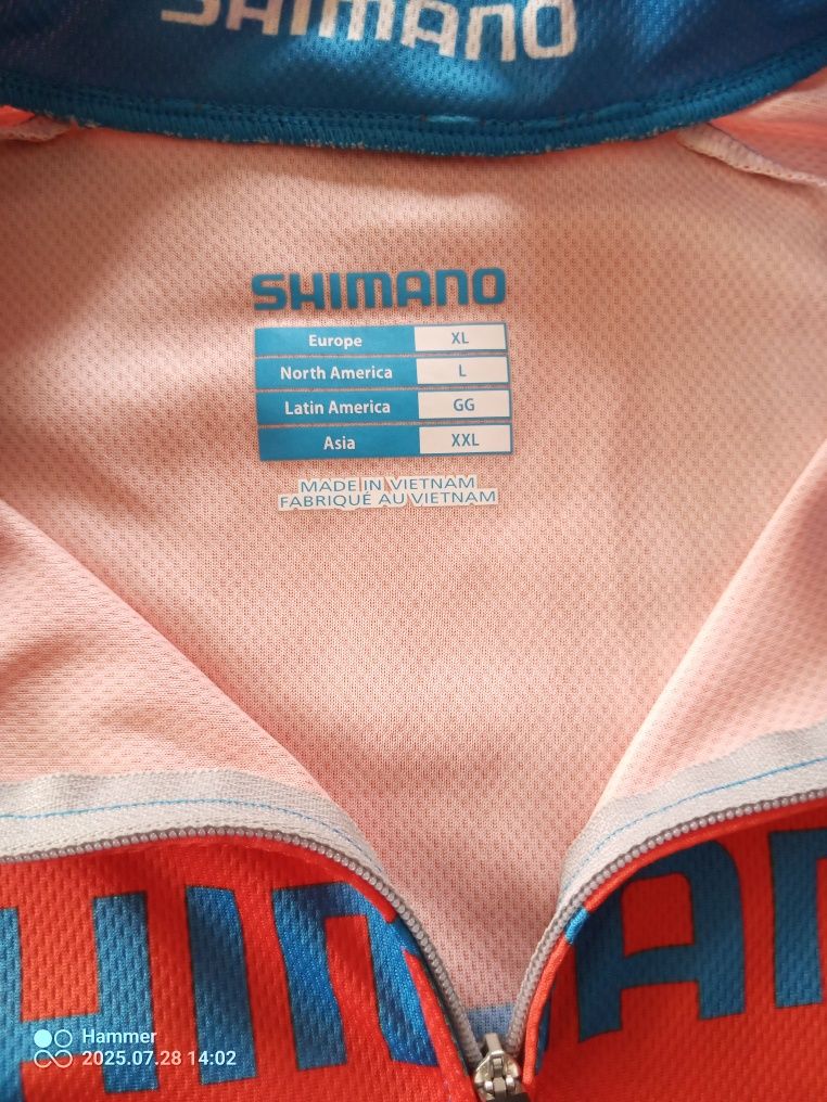 Koszulka rowerowa Shimano męska XL