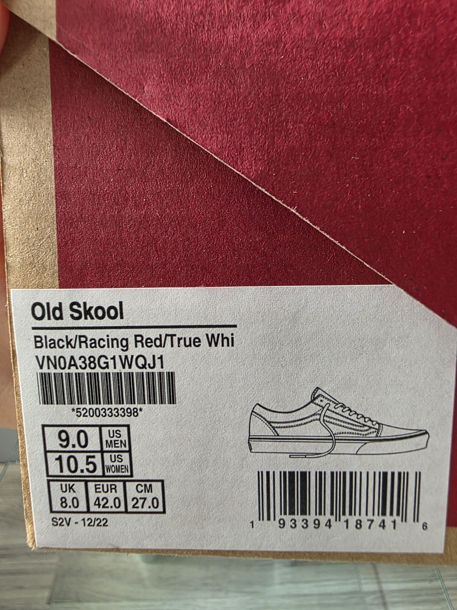 Trampki Vans Old Skool Red wersja limitowana