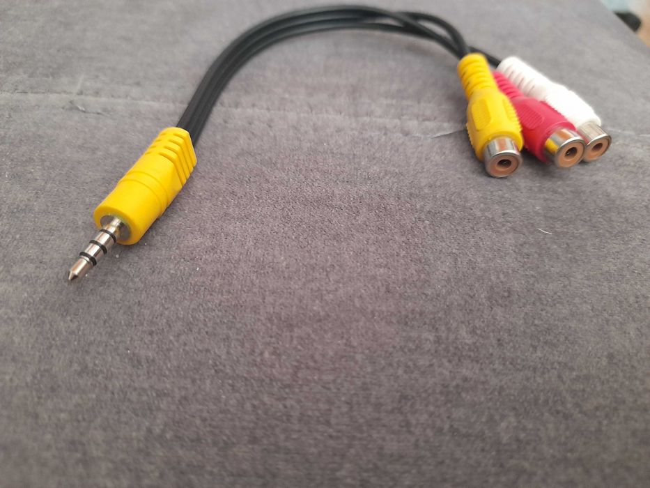 Kabel adapter AV do telewizora TCL, 3 RCA - 3,5mm