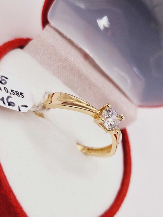 Nowy Złoty Pierścionek pr.585 (14K) Zaręczynowy!