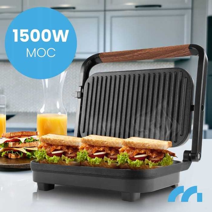 Grill Elektryczny Opiekacz Do Kanapek Panini Toster Składany Non-Stick