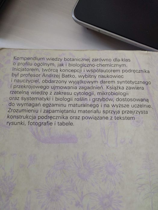 Botanika i biologia komórki.