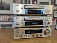 Wieża midi DENON DRA-F100 - amplituner - cd - magnetofon - pilot