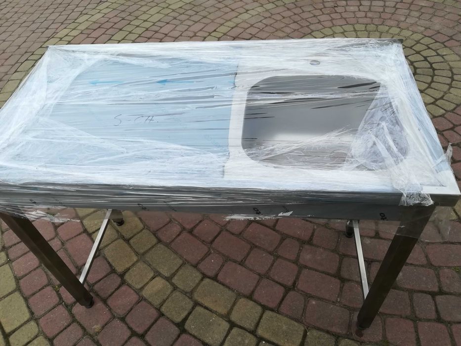 Basen, zlew 1 komorowy do kuchni stal nierdzewna 120x600x850 gł kom 28