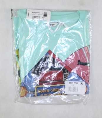 Damska koszulka Wrangler -seledynowa z grafiką W7382EVWD nowa rozm. XL