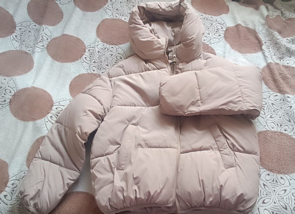 Куртка осінь беж оверсайз М-Л