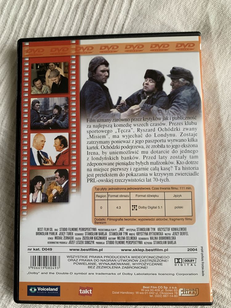 Miś film na DVD .