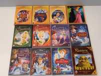 Bajki DVD 20szt Disney Pixar Aladyn Kopciuszek Pinokio Shrek Tanio!
