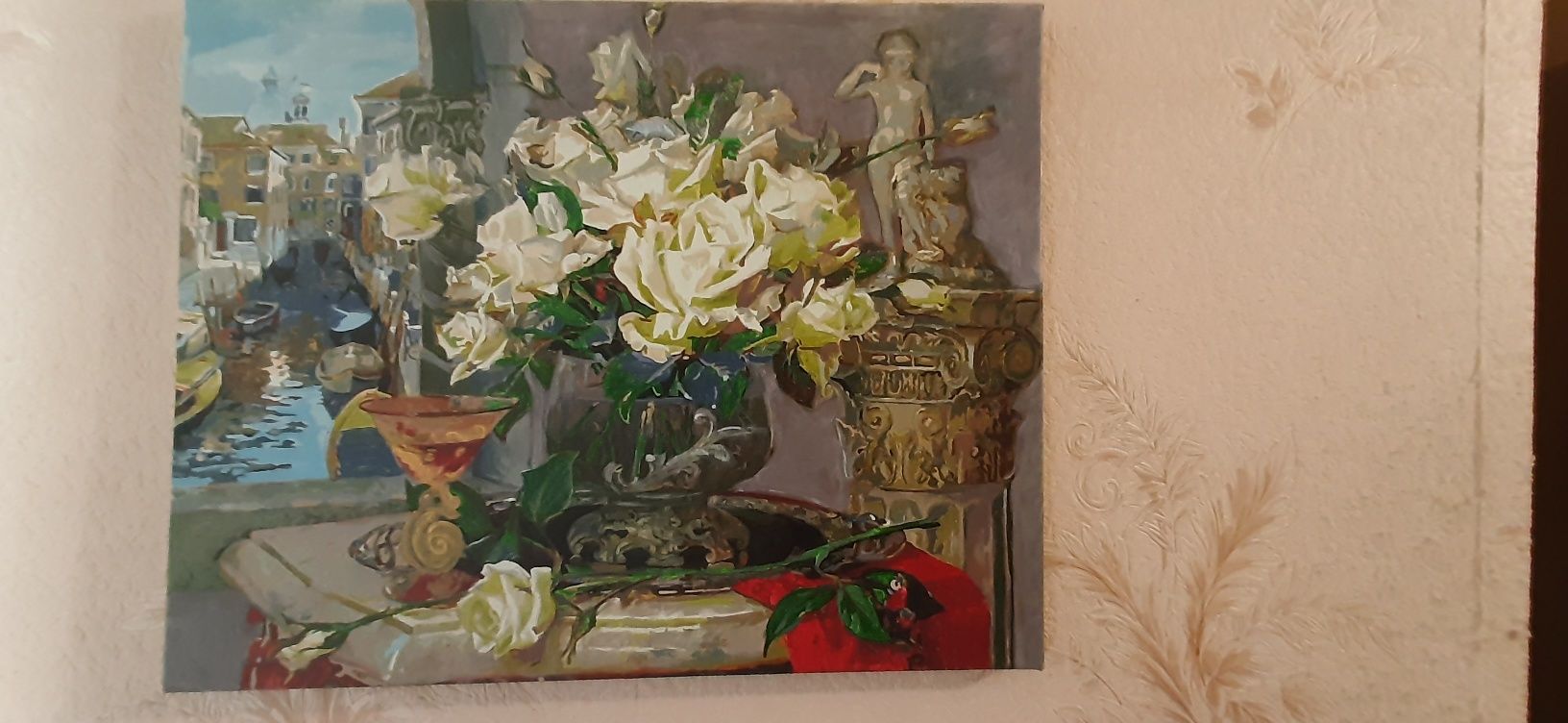 Картина " Троянди над Вінецією" 50×60. Масло. Розпролаж


---

Назв