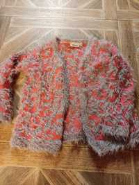 Ciepły sweterek dla dziewczynki 134- 140