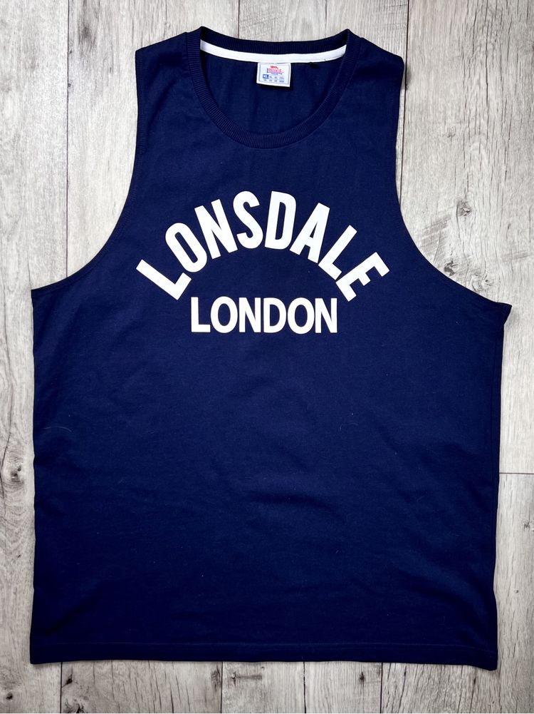 Lonsdale london майка безрукавка XL размер спортивные синие оригинал