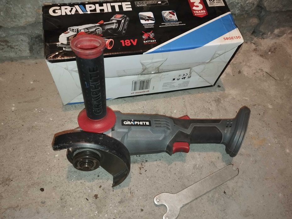 Graphite 58GE130 Szlifierka kątowa akumulatorowa Energy+ 125mm