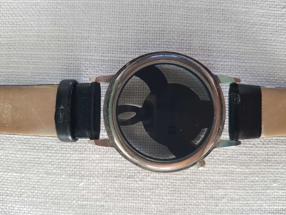 Zegarek nareczny przezroczysty klucz wiolinowy gadzet muzyczny meloman