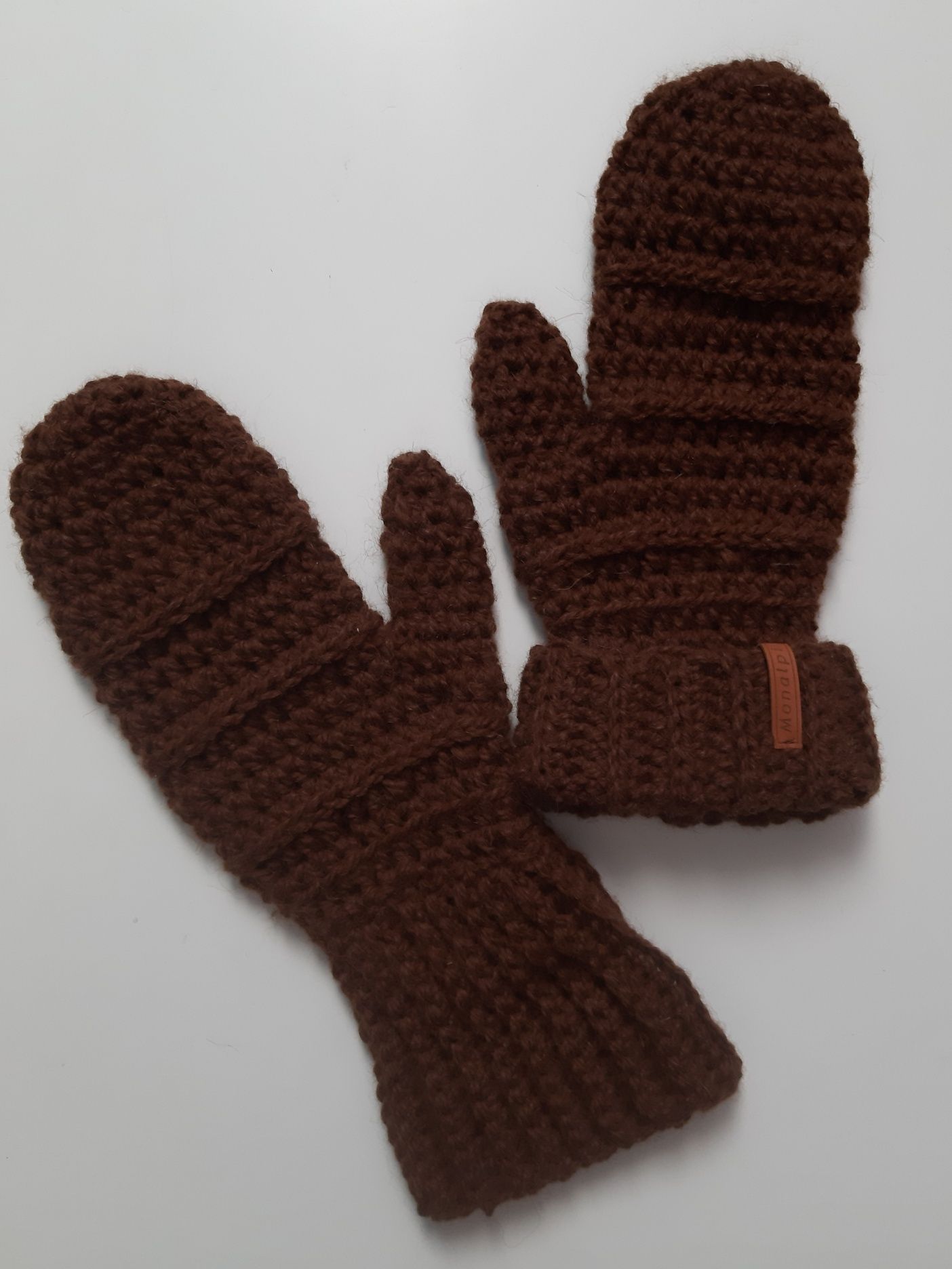 Rękawiczki z wełny 100% alpaka handmade Monalpi
