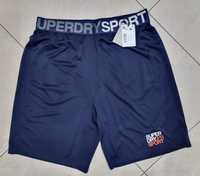 Nowe z metka spodenki sportowe Superdry rozmiar L.