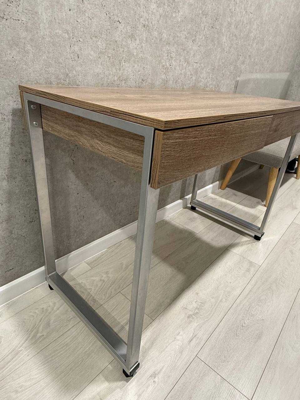 Письмовий стіл Loft Design L-11 Дуб Палена каркас хром
