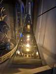 2 x trójkątny lampion lustrzany