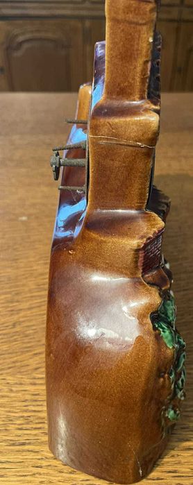 Zegar Scheurich & Greulich II połowa XXw Porcelana Kominkowy