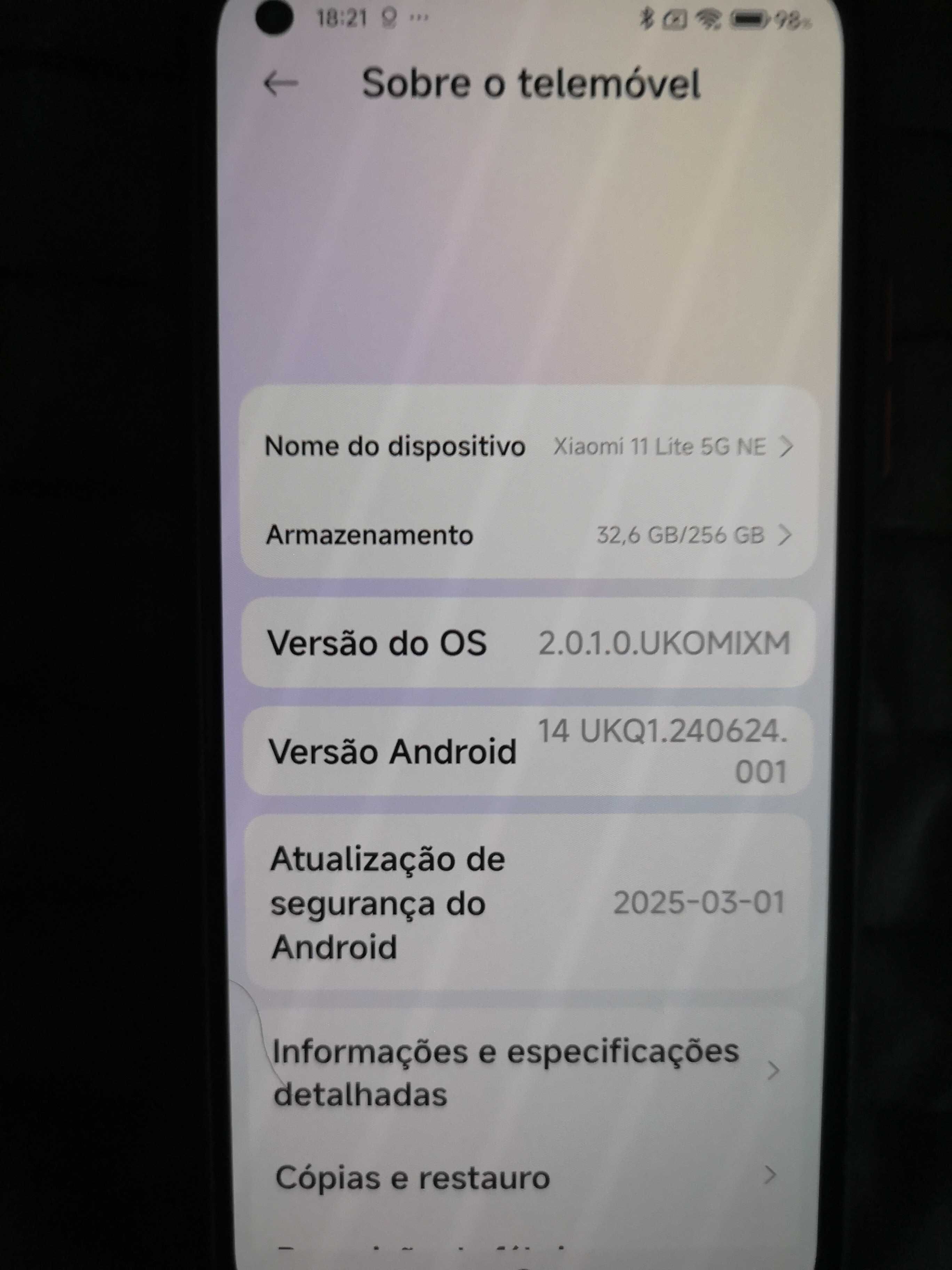 XIAOMI 11 Lite 5G Ne_8+4GB/256GB_Desbloqueado