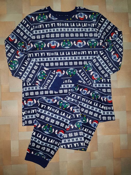 Теплый комплект Стич Stitch пижама велюр Disney 13-14лет супер подарок