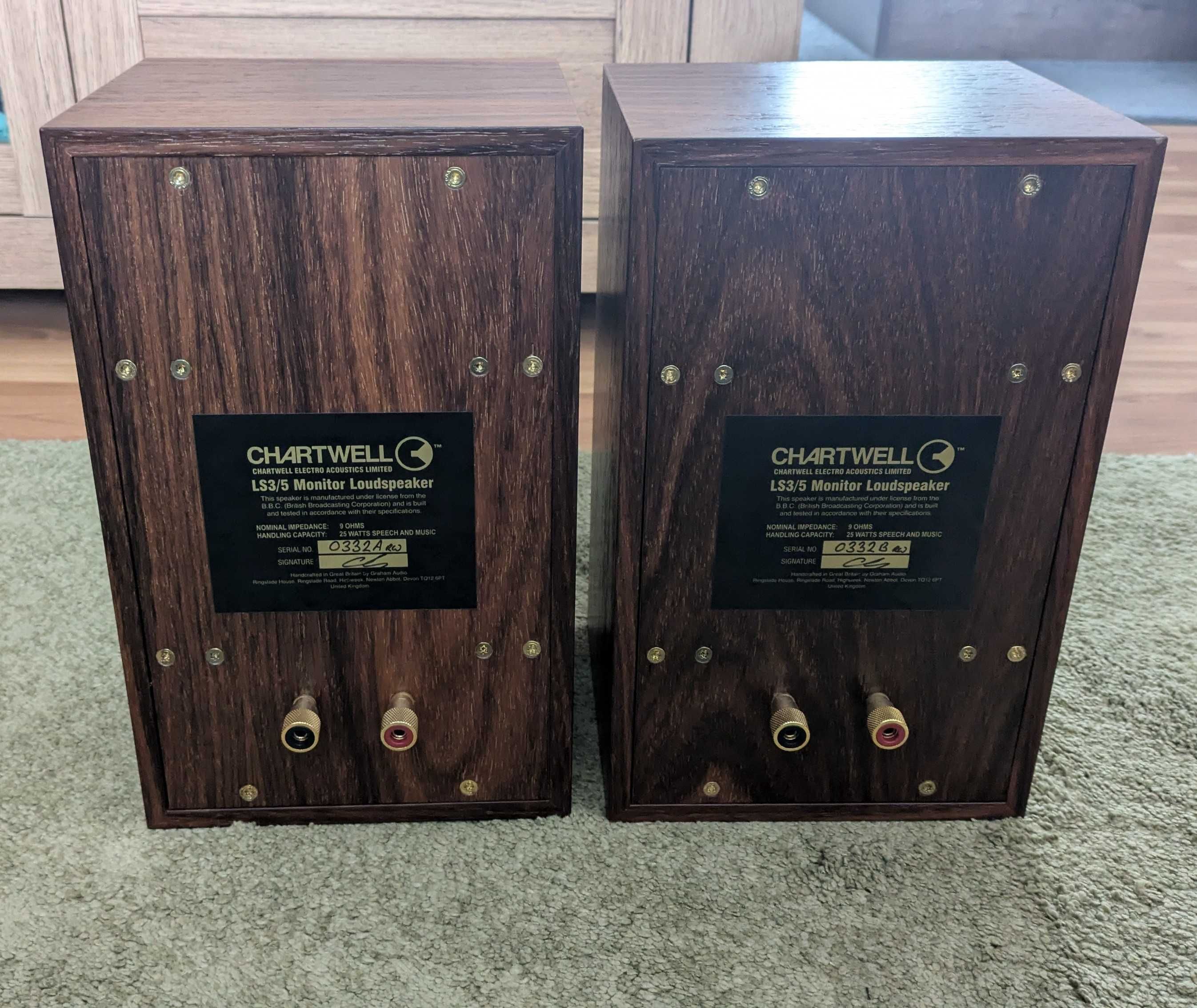 Kolumny Chartwell Graham LS3/5 Rosewood + Standy