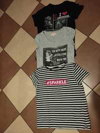 Koszulki t-shirt S/M Big Star Cropp 3szt