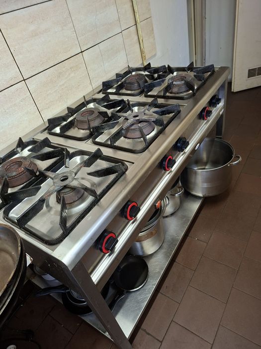 Kuchnia gazowa 6palnikowa gastronomiczna