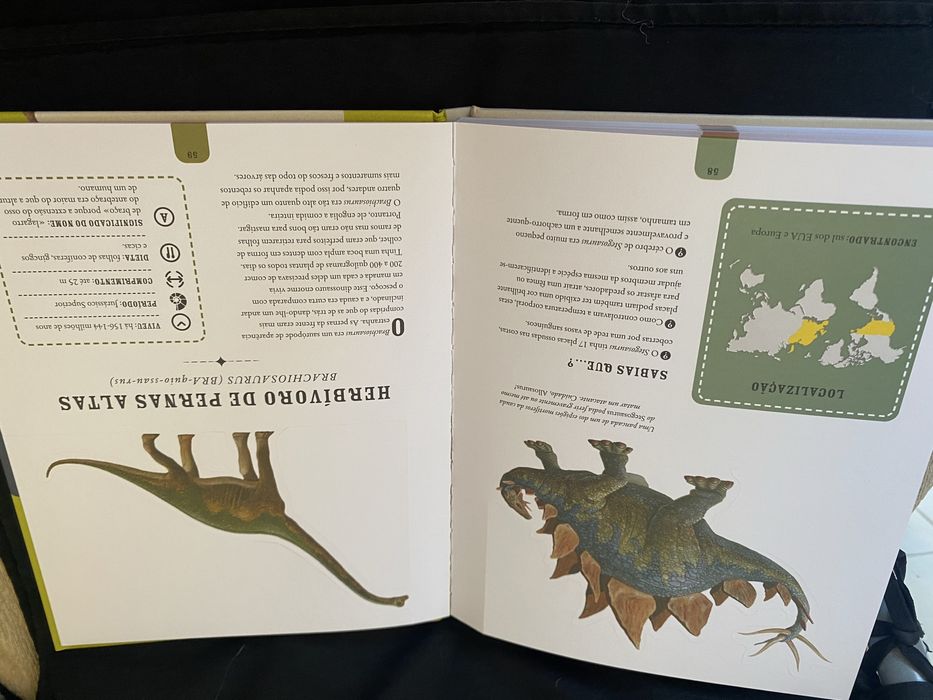 Livro “ O Mundo Assustador dos Dinossauros” - capa dura