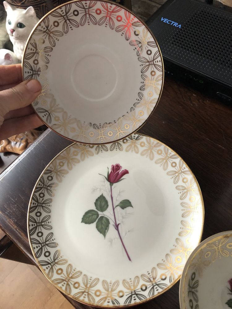 Stara porcelana trio filiżanka Winterling Bawaria