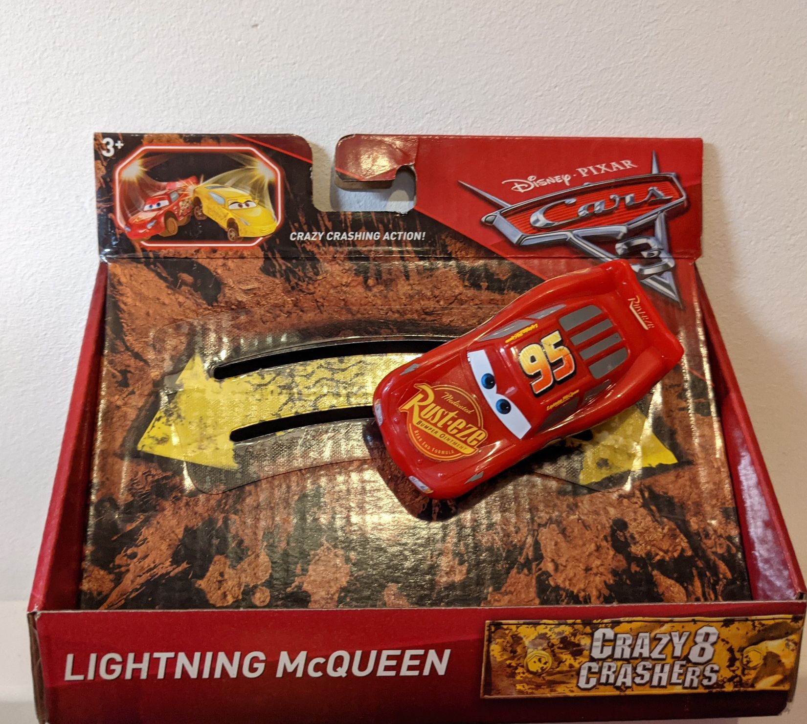 Samochód auta 3 cars disney zygzak McQueen Mattel zwariowana 8