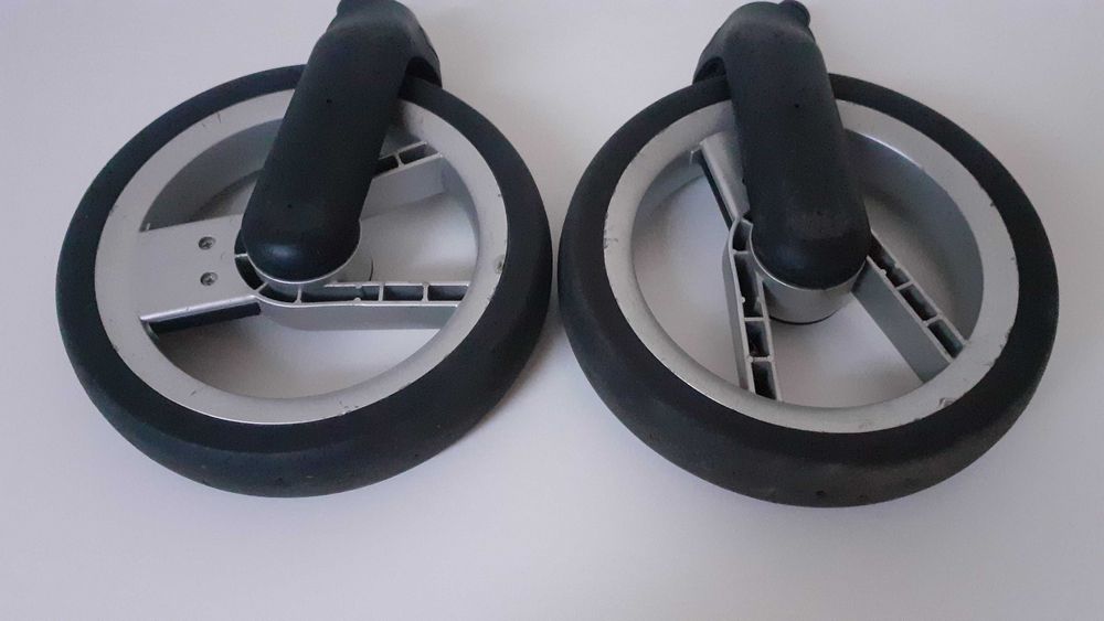 dwa przednie koła kółka aluminiowe do wózka Mutsy Evo