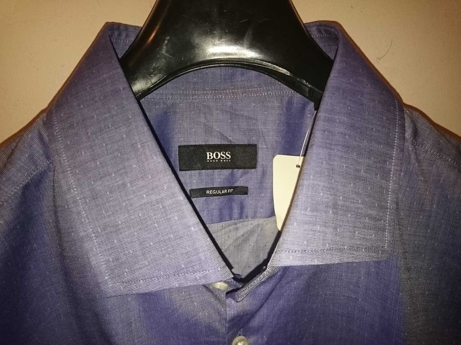 Статусная, роскошная рубашка HUGO BOSS Легкий итальянский хлопок 52 р